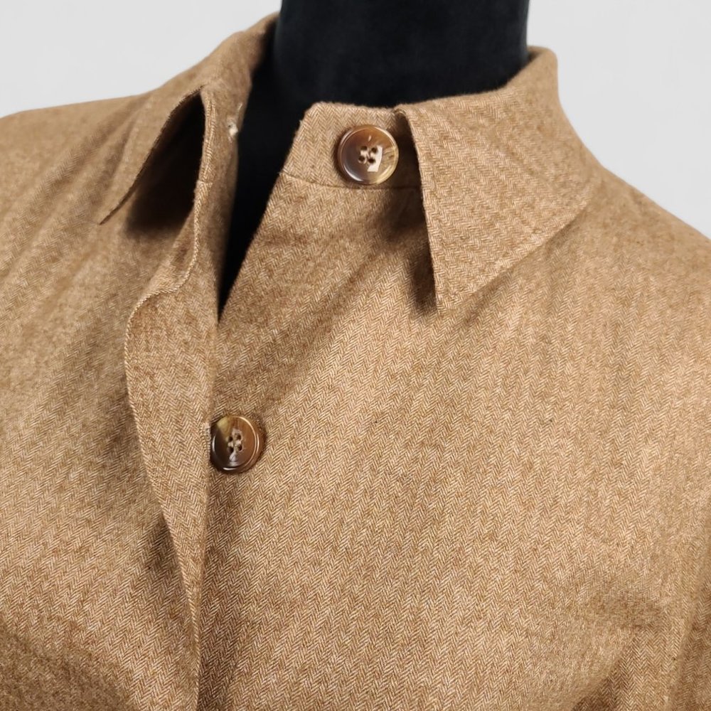 Escada Herringbone Five Button Down Cashmere/Silk… - image 3